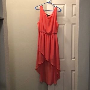 Forever 21 Coral High Low Dress